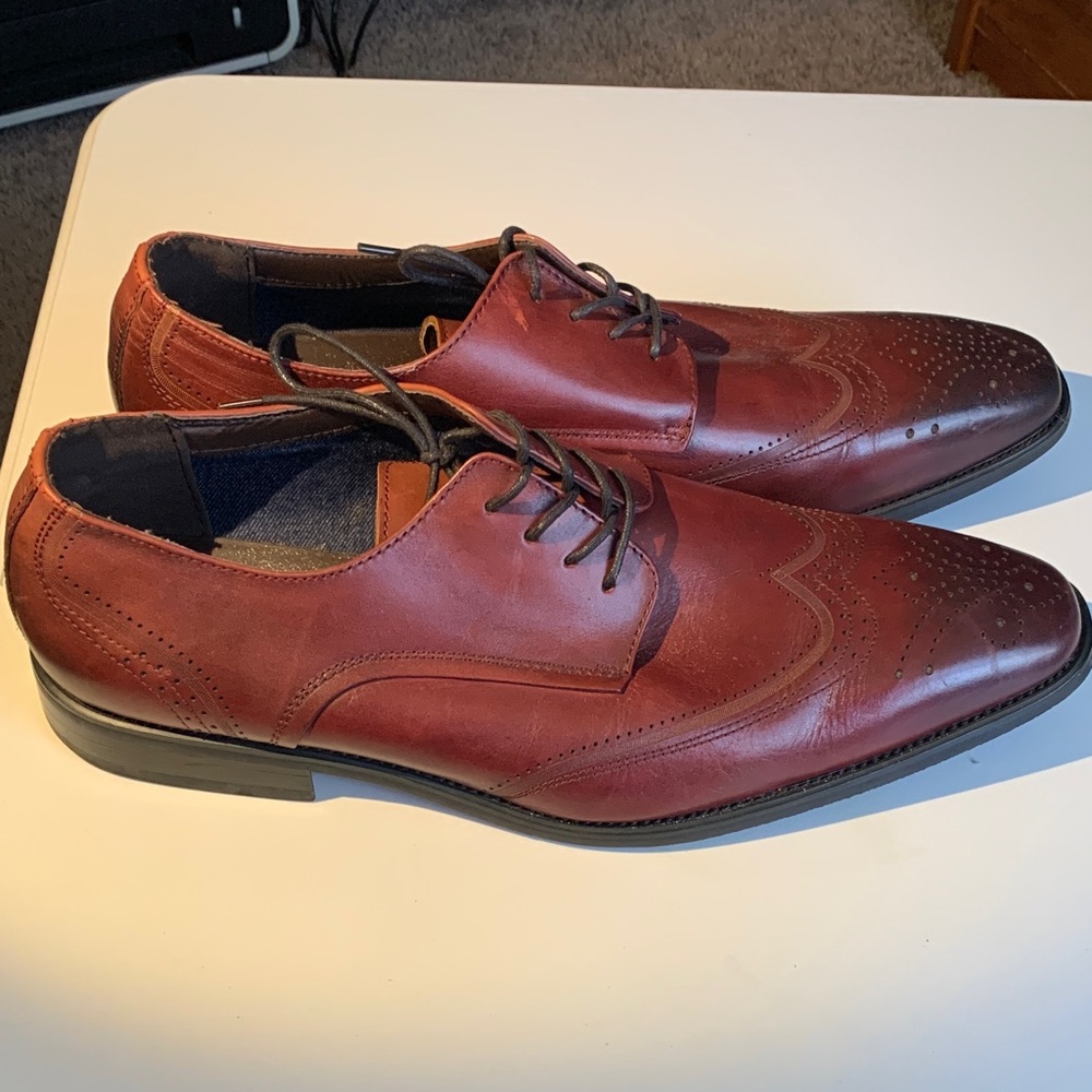 Classic Leather Oxfords in Rich Brown